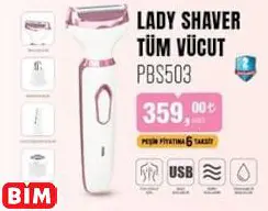 POLOSMART LADY SHAVER TÜM VÜCUT PBS503